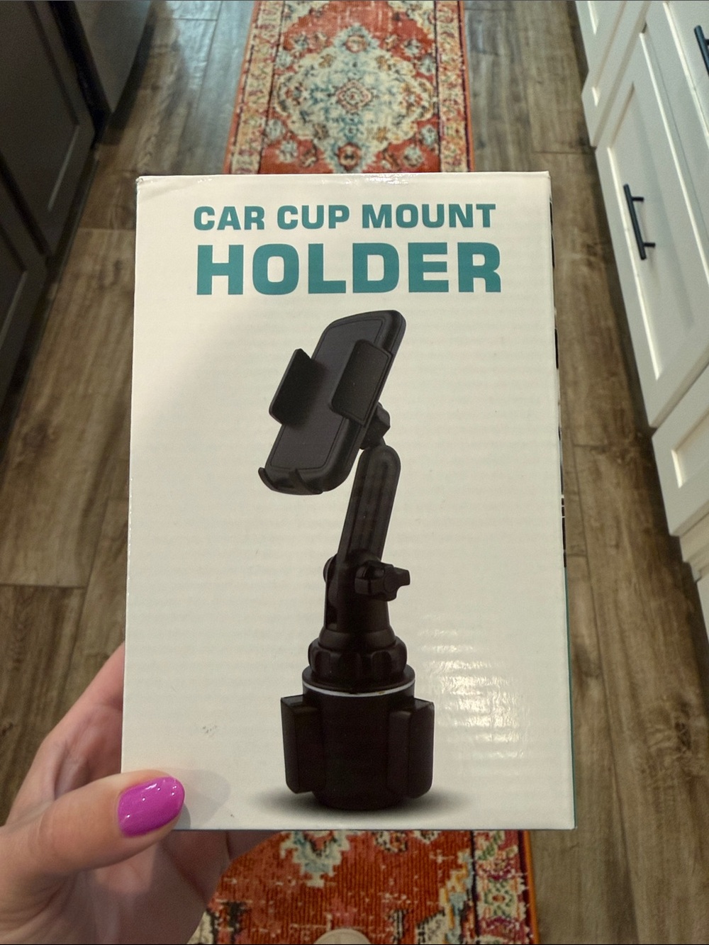 Car Cup Mount Holder in Black